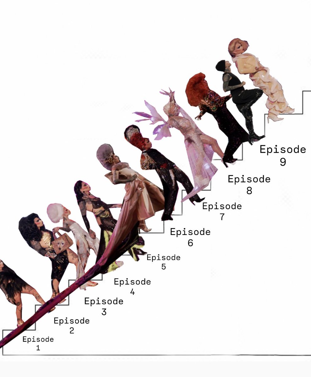 Discord Addams has successfully (and extremely slowly) runway stepped (and also attempted to dance) from episode 8 into episode 9

#DragRace