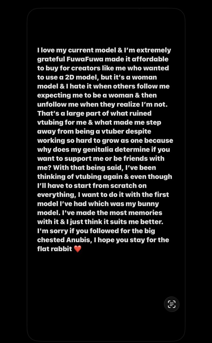 I’m going to “rebrand” back to my original model. For anyone that cares enough to read 😙
I loved being an Anubis , but I think a bunny suits me better right now 🤍💜