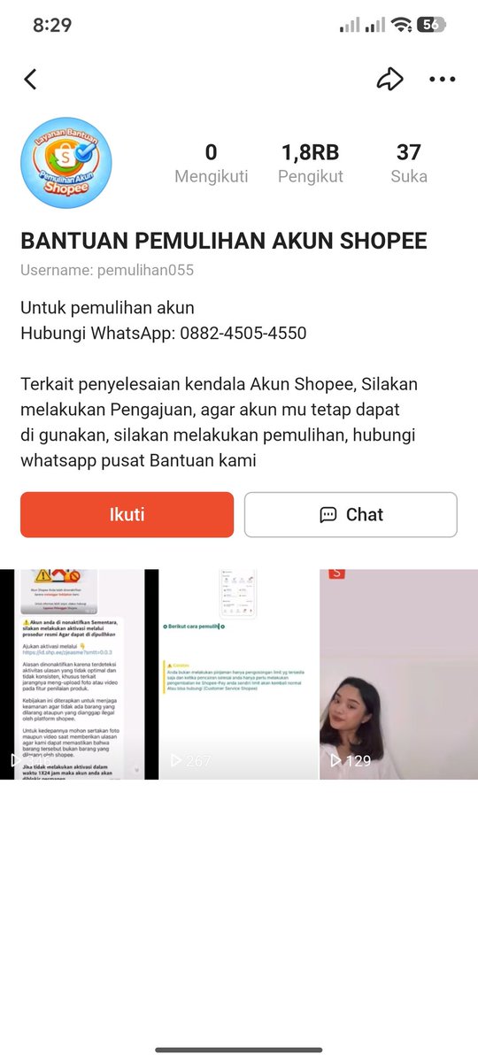 erystrife's tweet photo. @ShopeeCare Admin, in beneran resmi dari Shopee? https://t.co/KsdeuwsSta