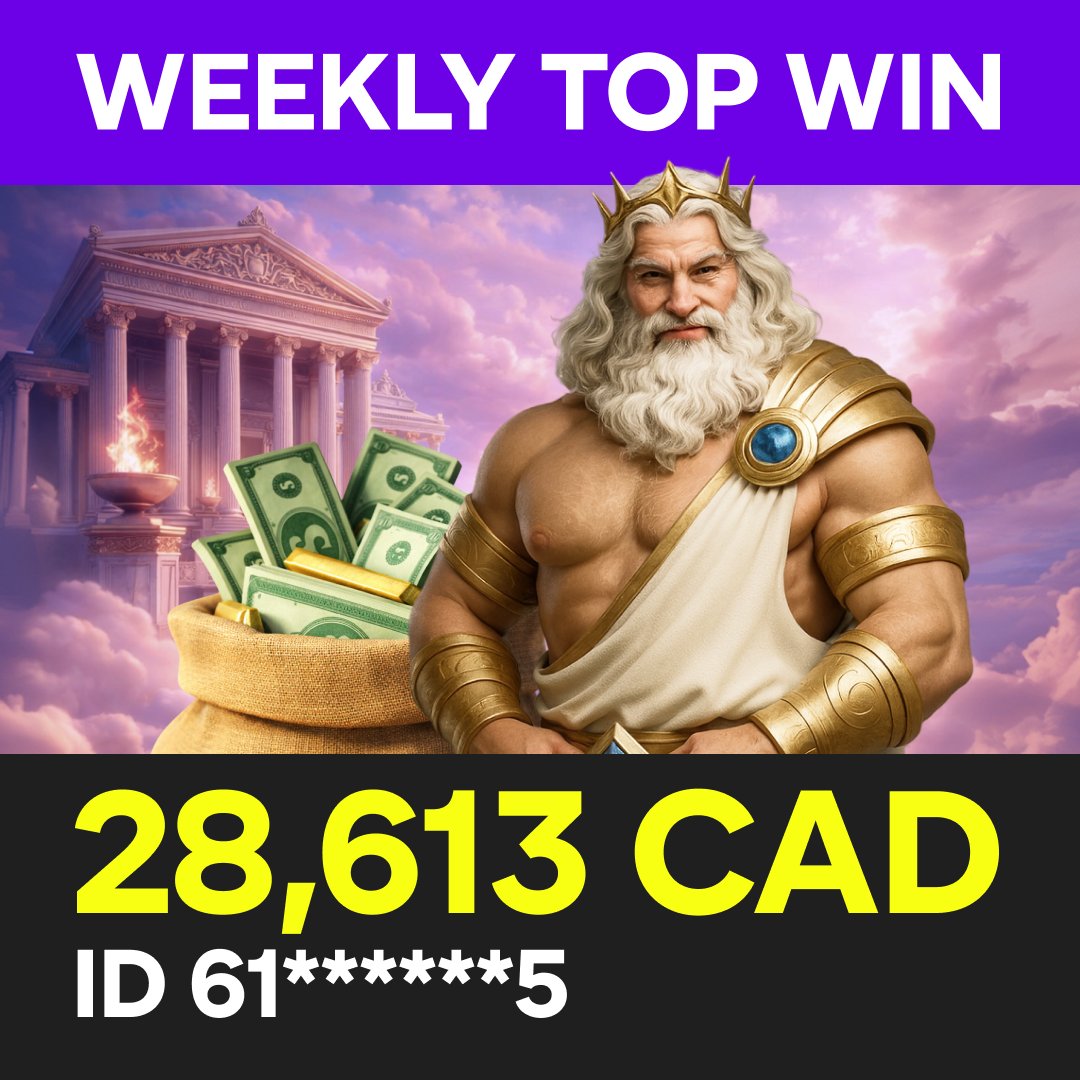 ParimatchCanada's tweet photo. ⚡ 28,613 CAD this week!
Player 61******5 powered up on Gates of Olympus and landed a huge win 💰

Ready to test your luck? 👀 https://t.co/sqf8ejz1zF

#BigWin #Rewards https://t.co/ZyfbRwr324
