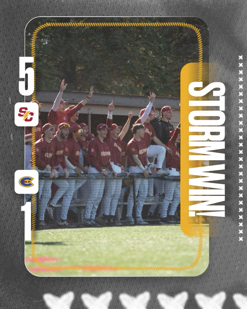 A strong finish to Opening Day!

The Storm bounced back from a tight 6-5 loss to earn a 5-1 win in the nightcap. Dalton Ferrin finished the day 5-for-7, while Trenten Kingrey and Matthew Florence both hit home runs.

📰 linktr.ee/simpsonbaseball

#rollriversBSB #d3baseball