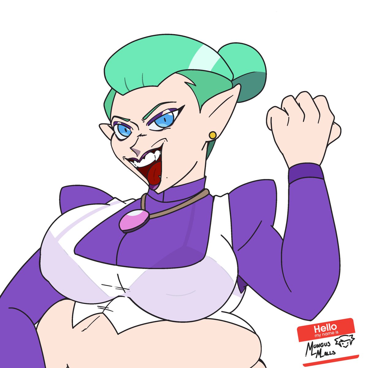 MungusMall's tweet photo. A practice piece of your favorite business tycoon queen, Odalia Blight. #tohart #odaliablight #nsfw #bbw https://t.co/yr1nntpXQD