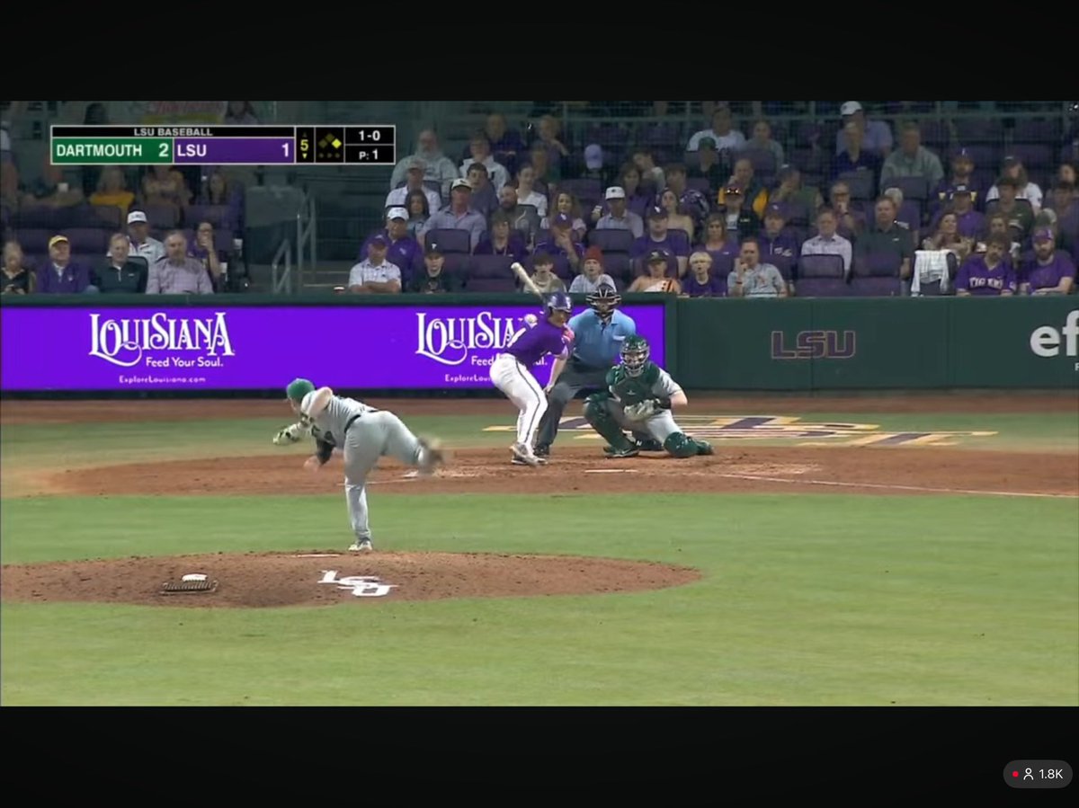 BVLynxBaseball's tweet photo. Another day, another BV Baseball and Post 131 Alum on the big stage! 

Shoutout to Trey Sejnoha pitching tonight against #2 LSU for Dartmouth! 

BV Baseball is proud of you!! #ItsAboutCommunity https://t.co/usg7GoJxNf