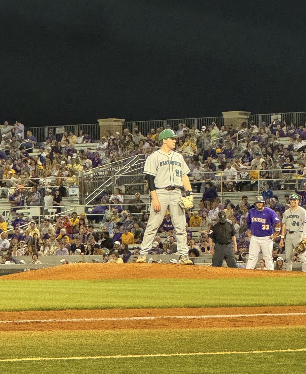 BVLynxBaseball's tweet photo. Another day, another BV Baseball and Post 131 Alum on the big stage! 

Shoutout to Trey Sejnoha pitching tonight against #2 LSU for Dartmouth! 

BV Baseball is proud of you!! #ItsAboutCommunity https://t.co/usg7GoJxNf