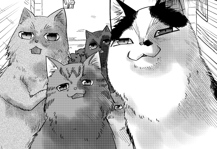 https://t.co/uFNgijQO1T
猫と竜 ミケミケのねこねこギルド 7話が更新されました!
ある生き物が現れてしまいナワバリを取られてしまう猫たち、無事に取り戻すことはできるのかー!
今回は短めのお話となっています。