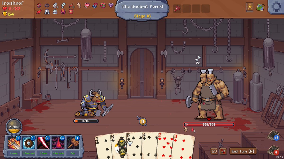 heroes_m_cards's tweet photo. How many levels can you last in this brutal poker roguelike? Coming March 19th🃏
#indiegame #indiedev #ビデオゲーム #roguelike https://t.co/Urxd2RjCpi