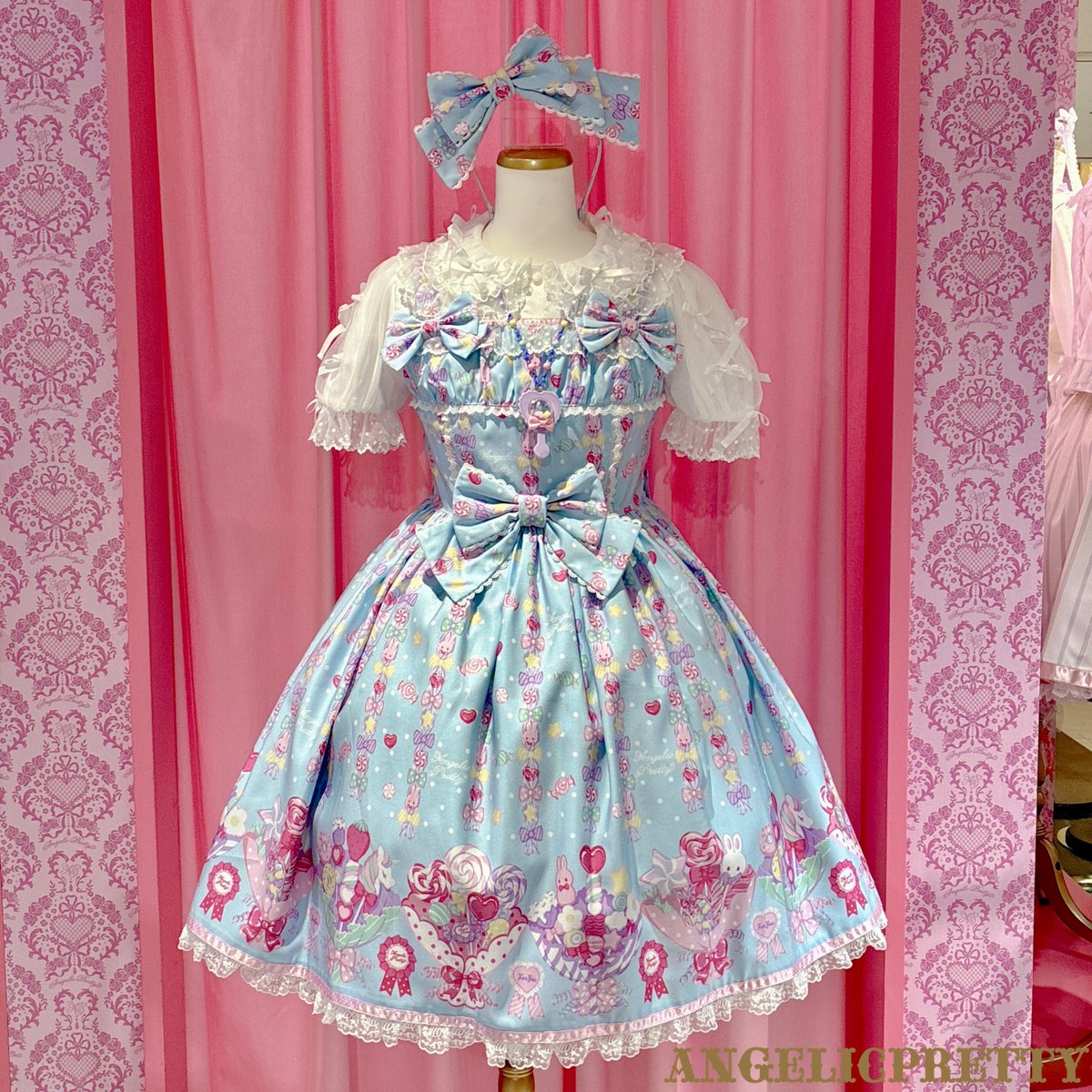🎀サンプル展示のお知らせ🎀 🍬Sweet Candy Bouquetジャンパースカート