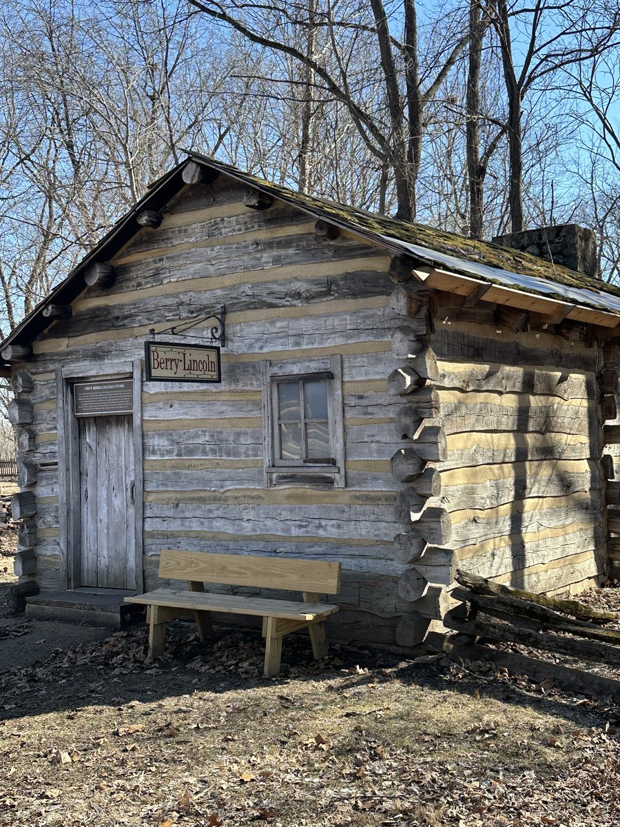 The first store that #Lincoln ran in New Salem.