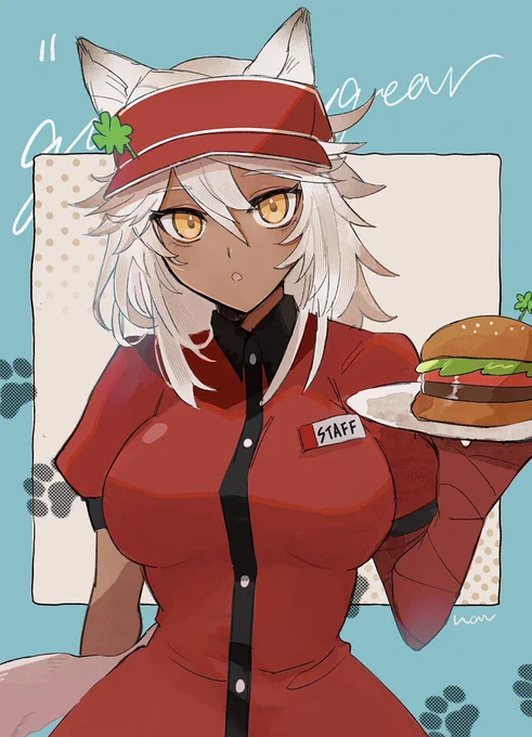 まかないの大好き店員さん(猫の日大大遅刻)