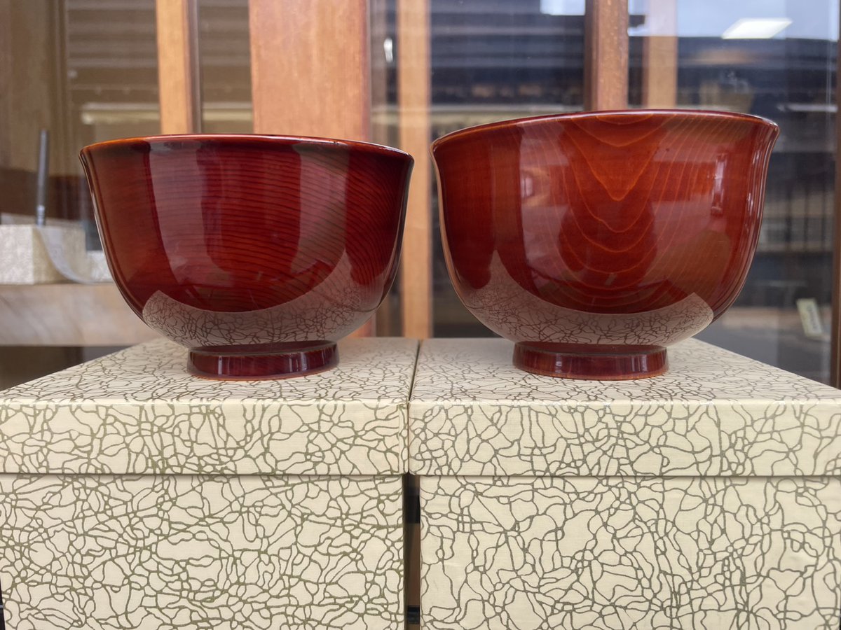 春慶塗 汁椀】 ついに汁椀が出来上がりました✨ 一つずつ手作りで