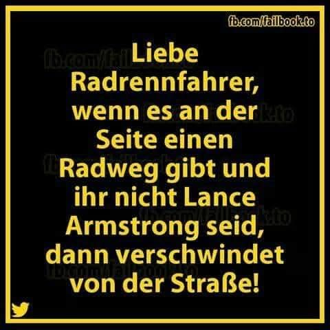 Es nervt nämlich und dann die ganze Straße einnehmen. 😈