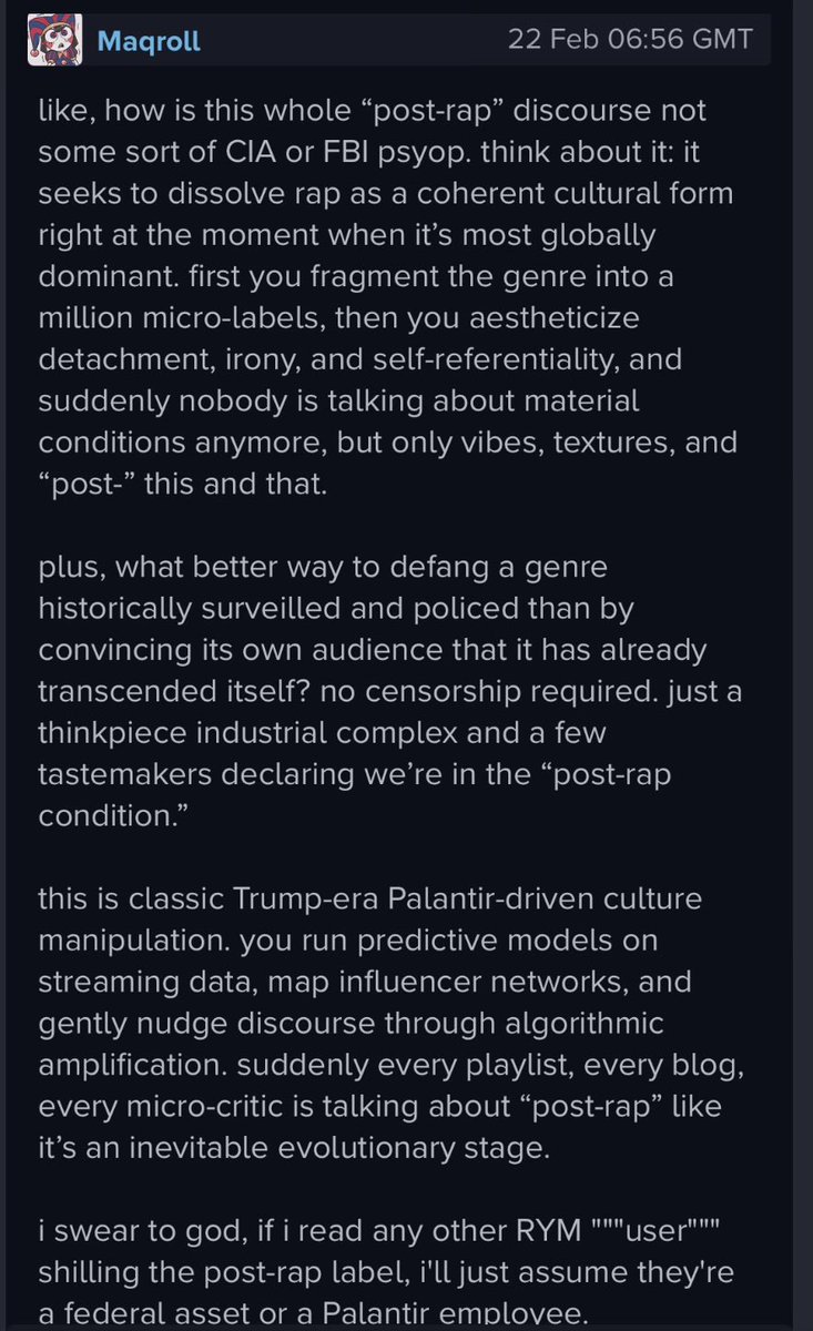 Adventures in Rating Music tweet media