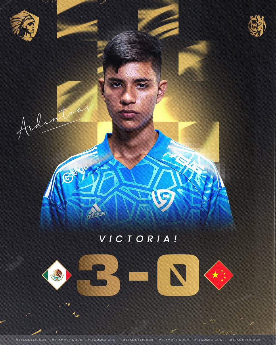 SeleccionCRmx's tweet photo. 🇲🇽✅ VICTORIA

Dominio total 3–0 ante China en el Winner Bracket💪🏻

Avanzamos a la siguiente ronda con autoridad.

MVP: @ardentoas191 👑

¡Seguimos! 🔥

#SupremacyLeague #TeamMexicoCR https://t.co/mUn8x9s26I