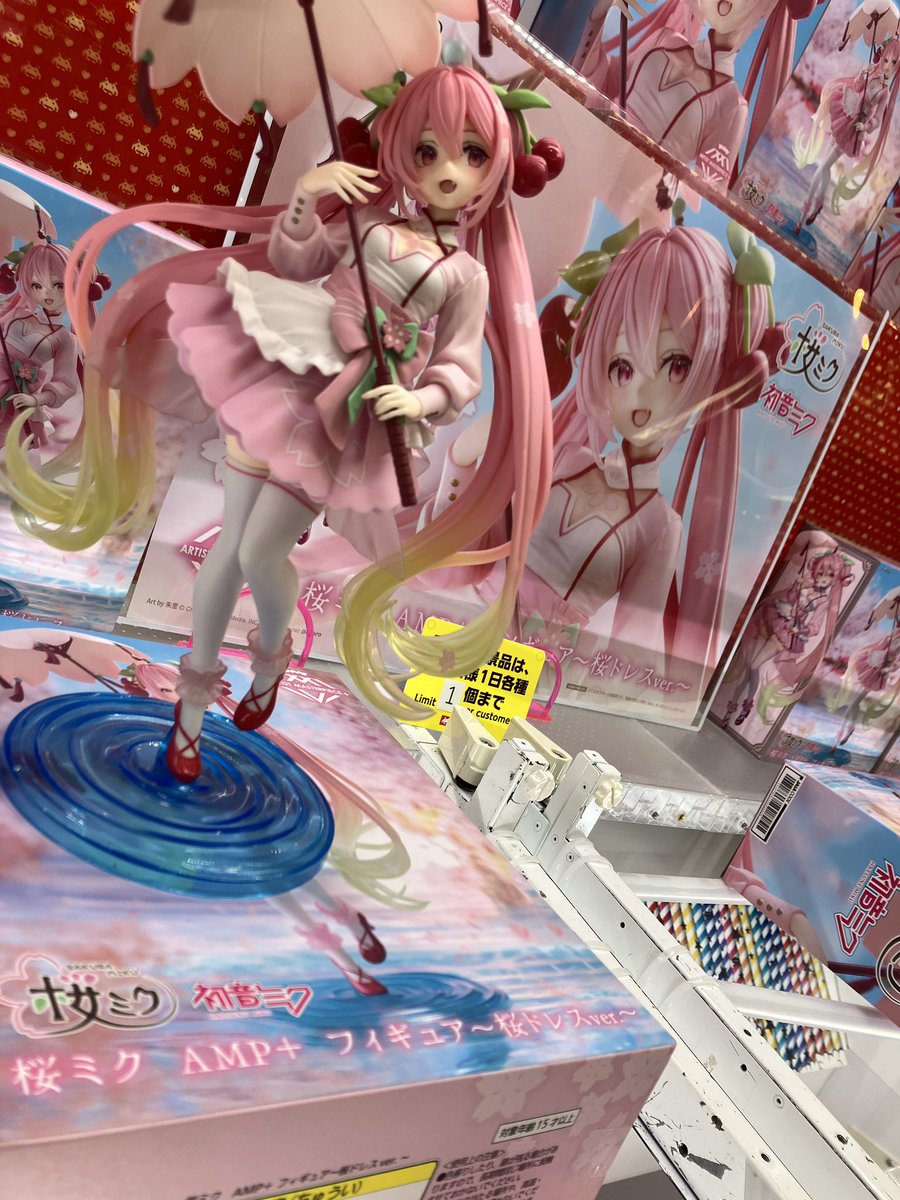 プライズ入荷情報】 桜ミク AMP＋フィギュア〜桜ドレスver.〜 入荷しま