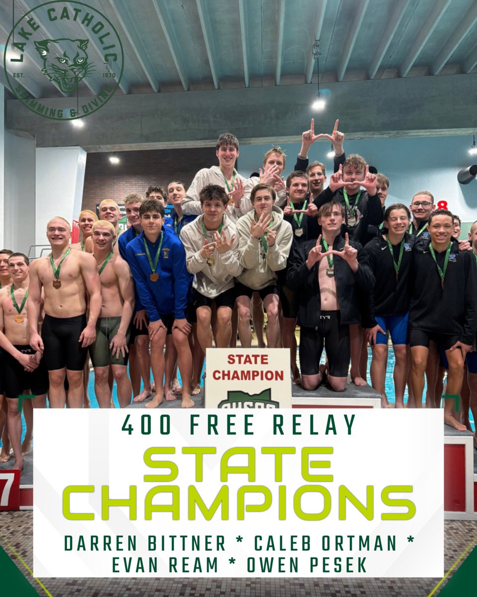 Lake Catholic Swimming & Diving tweet media