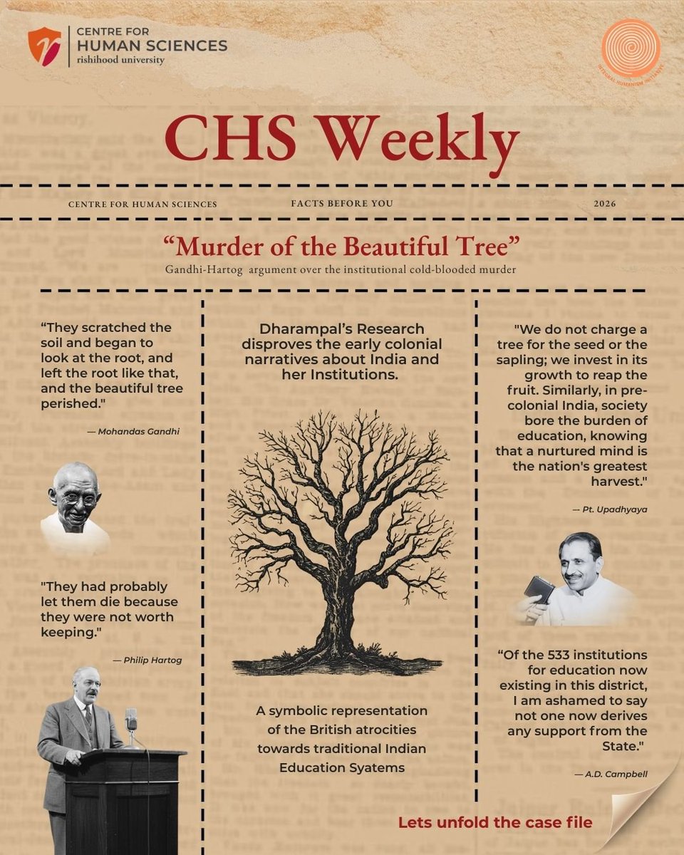 Center for Human Sciences | Rishihood University tweet media