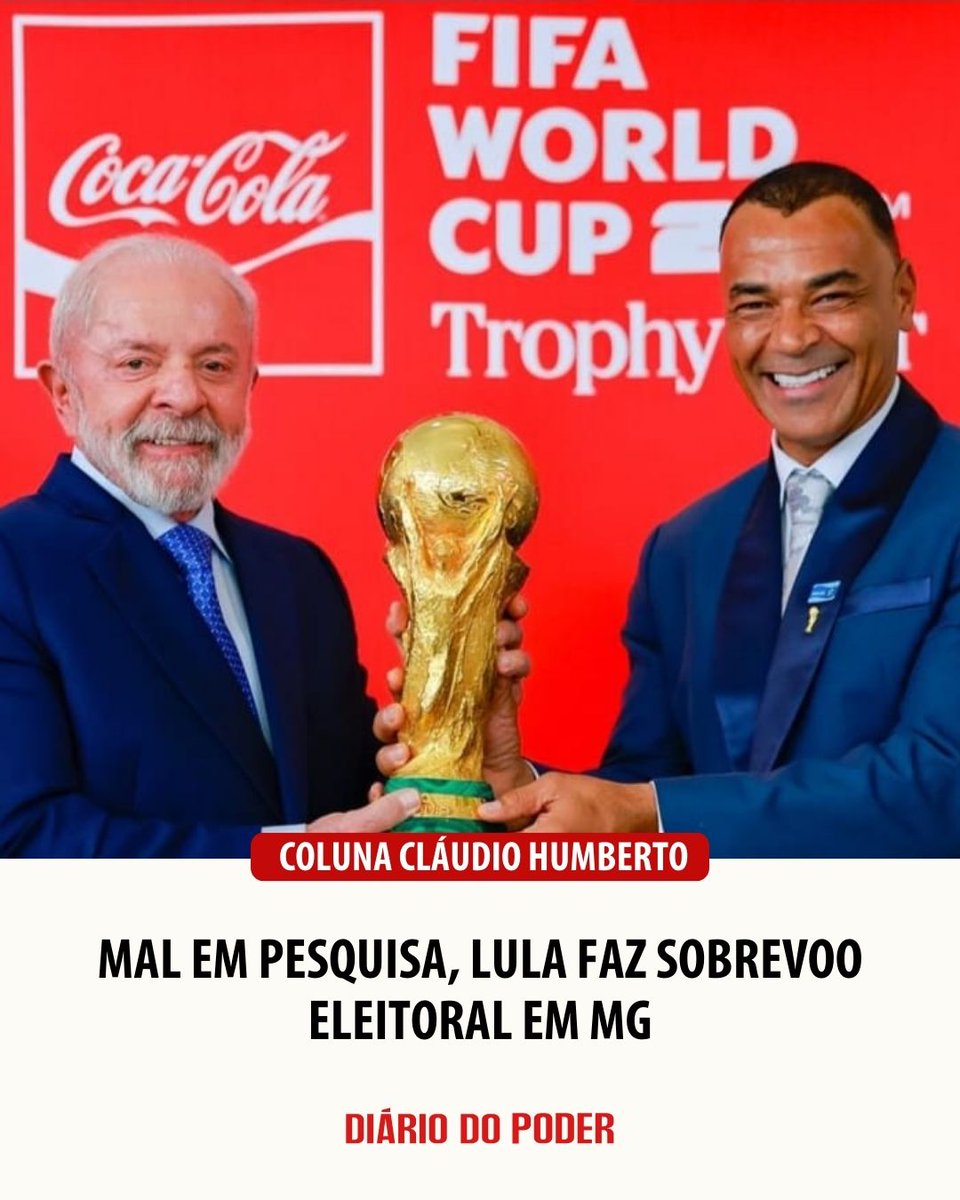diariodopoder's tweet photo. Após duas pesquisas, estes dias, apontando seu declínio acentuado na disputa eleitoral, de Lula (PT) decidiu somente neste sábado (28) fazer “sobrevoo”, sem pisar na lama, nas áreas devastadas em Minas Gerais, com 64 mortos. Preferiu esperar a taça da Copa em Brasília. Em 2010, mostrou-se debochado e impassível deixando-se fotografar com cooler de bebidas na cabeça, em praia na Bahia, enquanto o País chorava a trágica enchente, deslizamentos, mortes e desabrigo no Rio de Janeiro.

Catatonia
Ficou imóvel na queda da TAM em 2007, no aeroporto de Congonhas, SP. As 199 pessoas mortas enlutaram o Brasil e emocionaram o mundo.

Nem pensar
Lula nunca foi ao local do crash da TAM e, anos depois, recusava-se ainda a receber familiares de vítimas em busca de explicações e justiça.

É só política
Lula sobrevoa o que não quer ver cinco dias após o início do drama e pesquisas ruins, mas fará “reunião com lideranças” em Juiz de Fora.
https://t.co/3wURSOuRvm