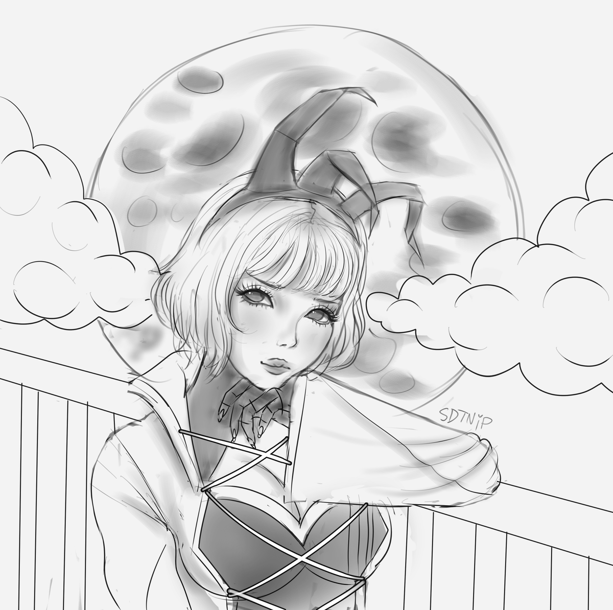 sdtnip's tweet photo. Ripuka Comm sketch☁️
 #artmoots #DeathEndreQuest https://t.co/DRlH7bzcVZ