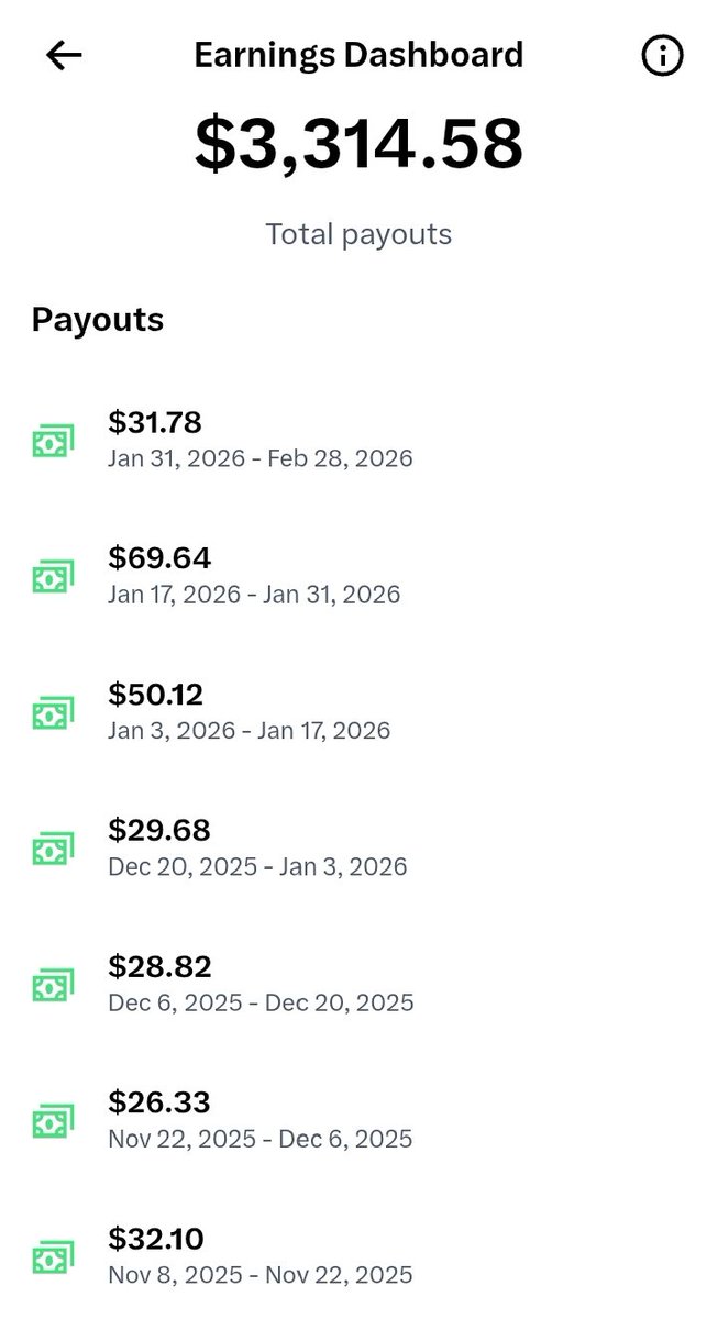 Congratulations 🎉 to me payout recived