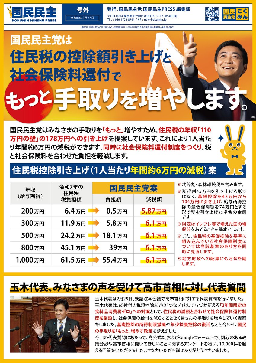 国民民主党 tweet media