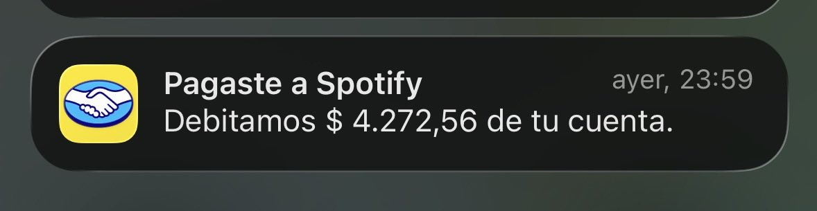 notificación de mierda me hace arrancar el día para el orto