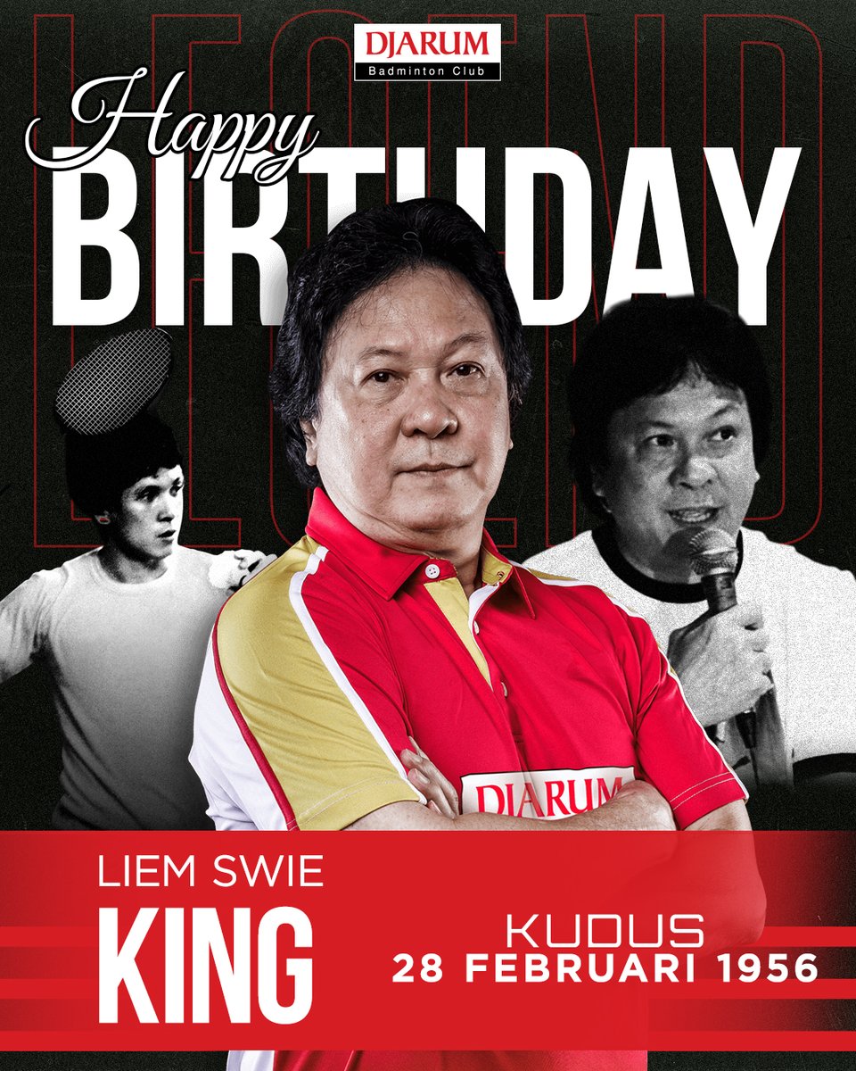 Happy birthday, Om King! Panjang umur, sehat dan sukses selalu! 🙏🎂🎉❤️​

Absen yang tahu #LegendPBDjarum ini!​

#TeruskanSemangatJuara