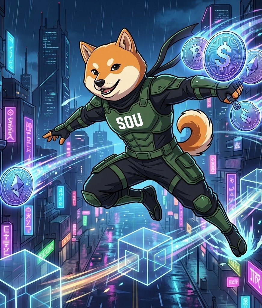 shibababyshib's tweet image. SOU is making ninja moves in the Shib ecosystem - quiet, smart, and always ahead. 

Small moves, big impact. Stealthy, strong, unstoppable.

#SOU #SHIB #BONE #SHIBARIUM