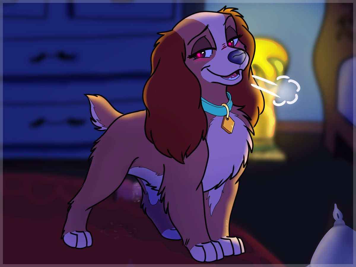 Lady cocker, late at night vibes with my favorite cocker girl. She's all ears (and fluff) tonight 💕
 #furry #puppygirl #furryfandom #yiff #puppytwt