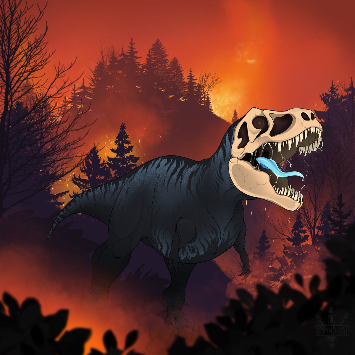 TheBatsArt's tweet photo. Just expressing some deep felt emotions with this one. Been feeling a lot of pressure and anxiety with a lot of things going on around me. So I decided to make that flow into this piece. Hope you guys enjoy ❤️
#tyrannosaurus #ecosystems #dinosaur #earth #capturethewild https://t.co/m7jdCvbkAJ