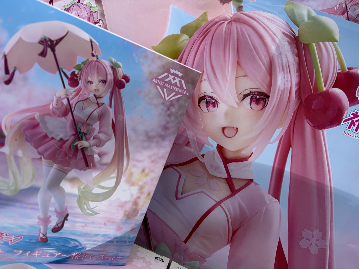 プライズ】本日新入荷！ 『 #桜ミク #AMP＋ フィギュア～ #桜ドレス