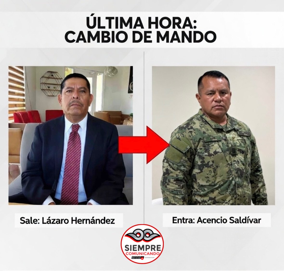 roquecelaya's tweet photo. Municipal changes continue in Puerto Peñasco.
During an extraordinary City Council session on Feb. 27-26, the resignation of Public Security Commissioner Lázaro Hernández Bravo was approved, and Lt. Cmdr. Acencio Saldívar was sworn in as the new head of Municipal Public Security. https://t.co/yhbcHD7xvJ