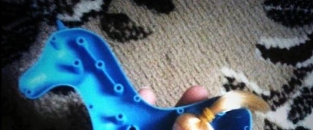 A strange surprise inside the horse