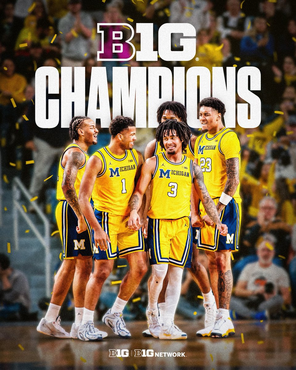 WOLVERINES ARE YOUR OUTRIGHT <a href="/bigten/">Big Ten Conference</a> REGULAR SEASON CHAMPS 🏆