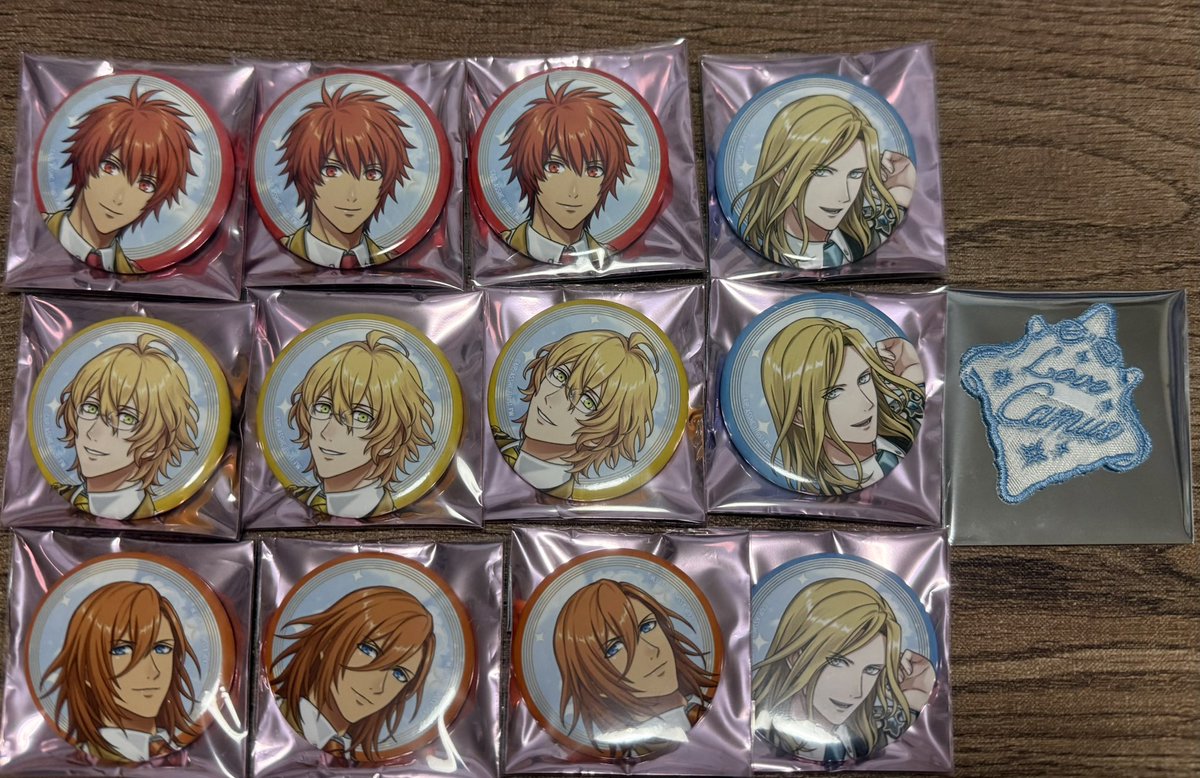 うたプリASSHC缶バッジ特典しおりチャーム 【譲】音也、真斗、那月