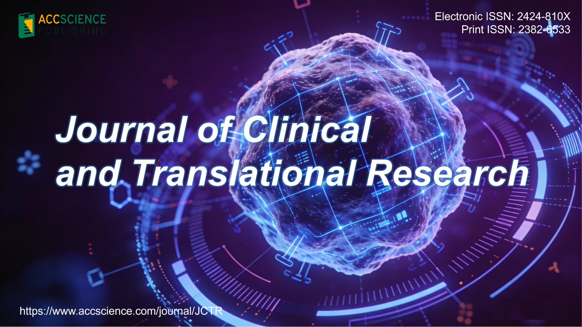 Journal of Clinical & Translational Research -JCTR tweet media