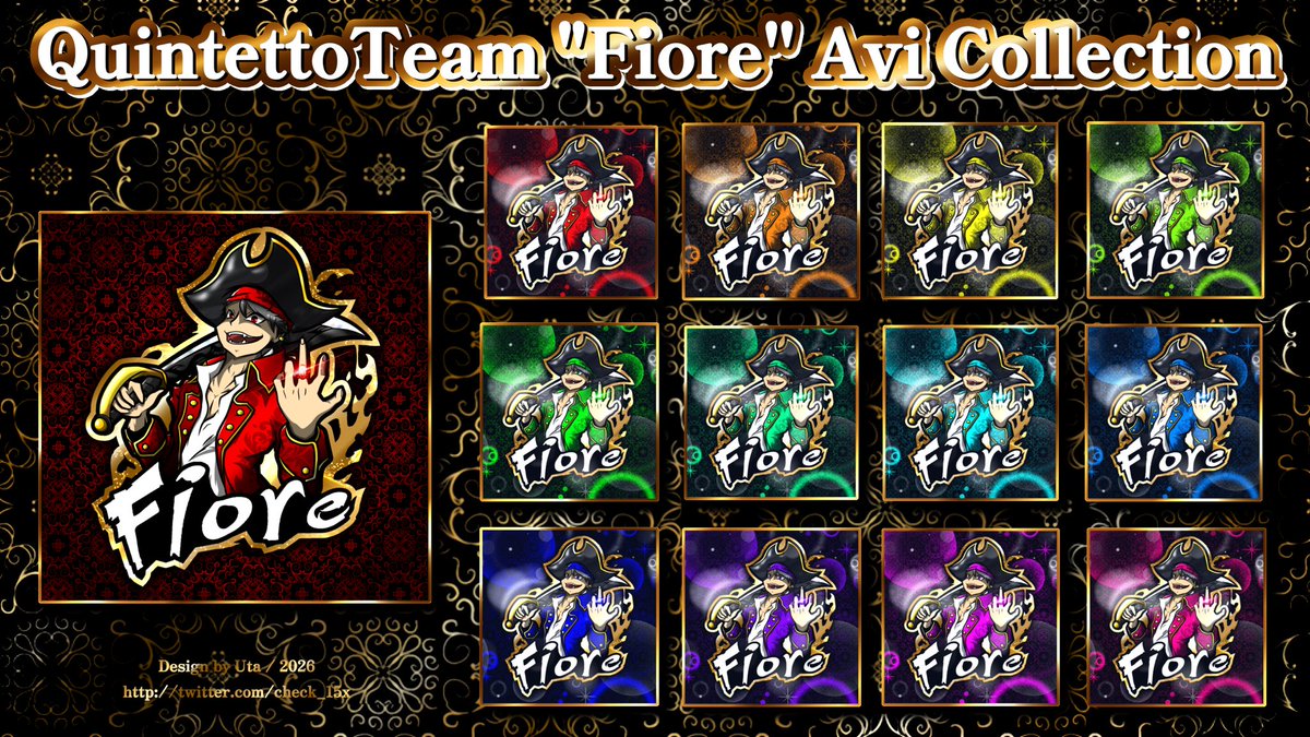 Check_15x's tweet image. - Mascot Logo -
Avi for： Fiore 【代表：@Sixxxfr 】
Concept：海賊×ペニンシュラ

この度、専属デザイナーとして新しいアイコンを担当させていただきました！

いいね&amp;amp;リツイート待ってます❤️‍🔥

#チームアイコン
#マスコットロゴ
#mascotlogo
#Check_Arts
#Fiore