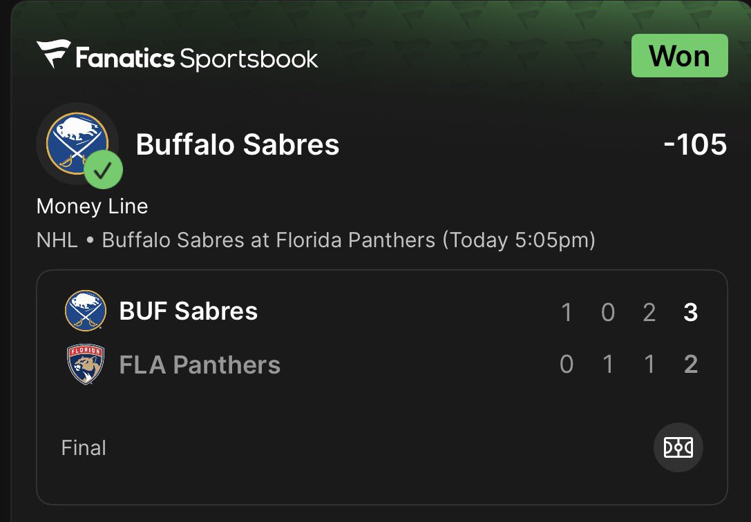 And this run continues 🔥🥷🏾🤑 we just cashed Sabres ML ✅ over here in the <a href="/PlaymakerDirect/">Playmakers Directive</a> community 

📊 Join <a href="/PlaymakerDirect/">Playmakers Directive</a> ⬇️
🔥 30% OFF 1st month w/code👇
🖥️ Use promo code: HEIST
🔗 beacons.ai/stripchaser
