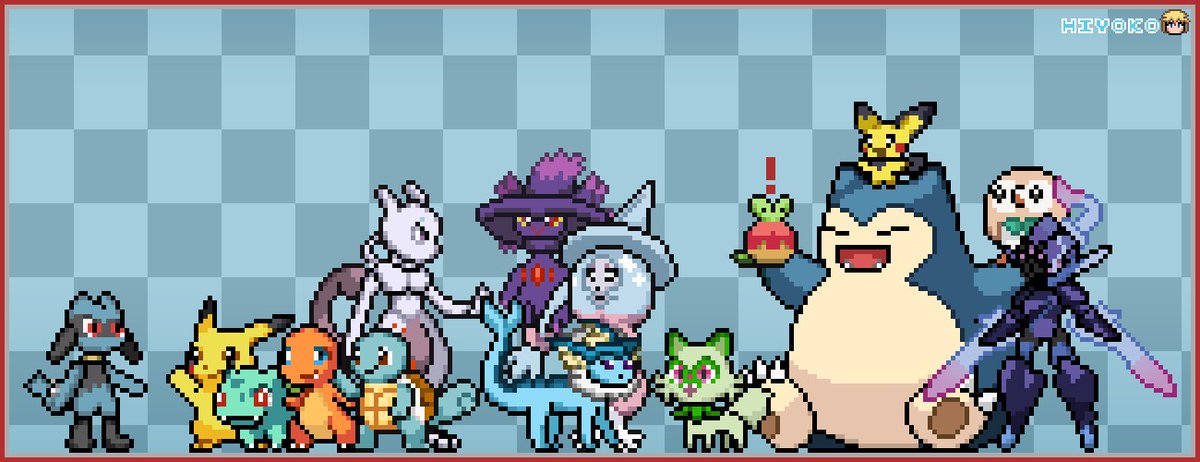 I'm late as always, but still, I make this for Pokemon 30th Anniversary!! ♥ 

#pixelart #PokemonDay #Pokemon30thAnniversary