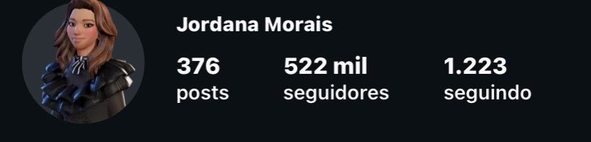 o avatar da jordana KKKKKK ela jura que é negra