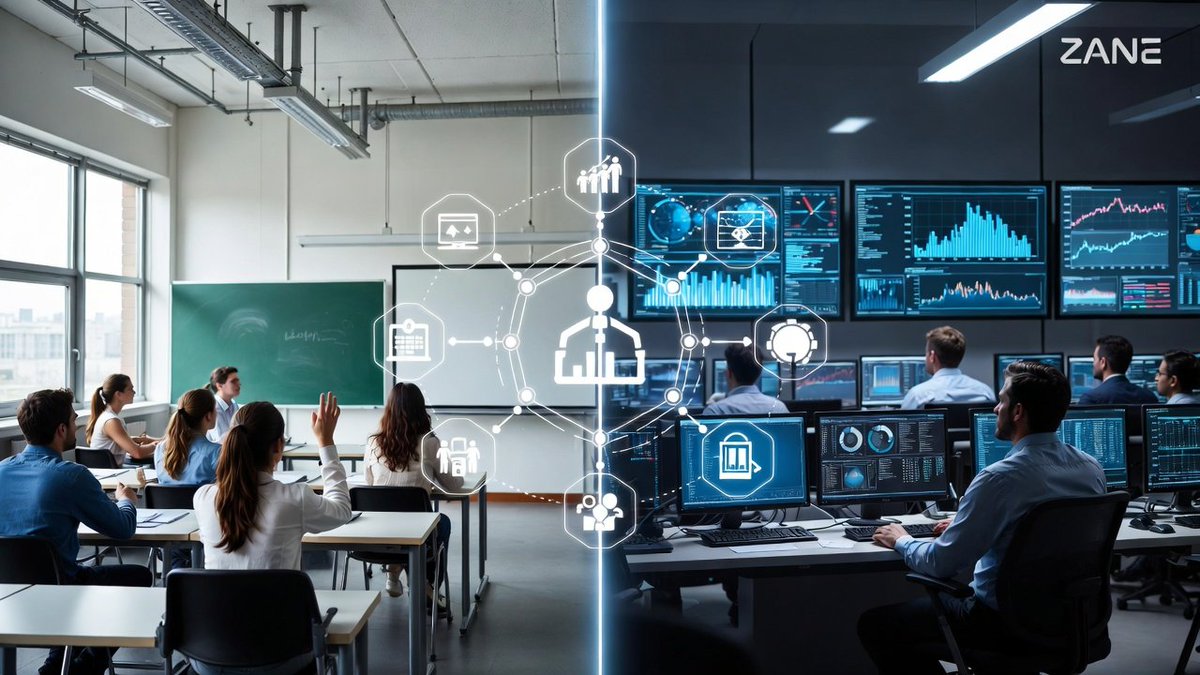 ZANE_E_Brain's tweet photo. Before:
Education and labor markets operated separately.
After:
AI connects curriculum updates directly to job demand data.
Learning is becoming market-aware. 🎓
#EducationShift #FutureWork #ZANE https://t.co/hSLbW4gDwr