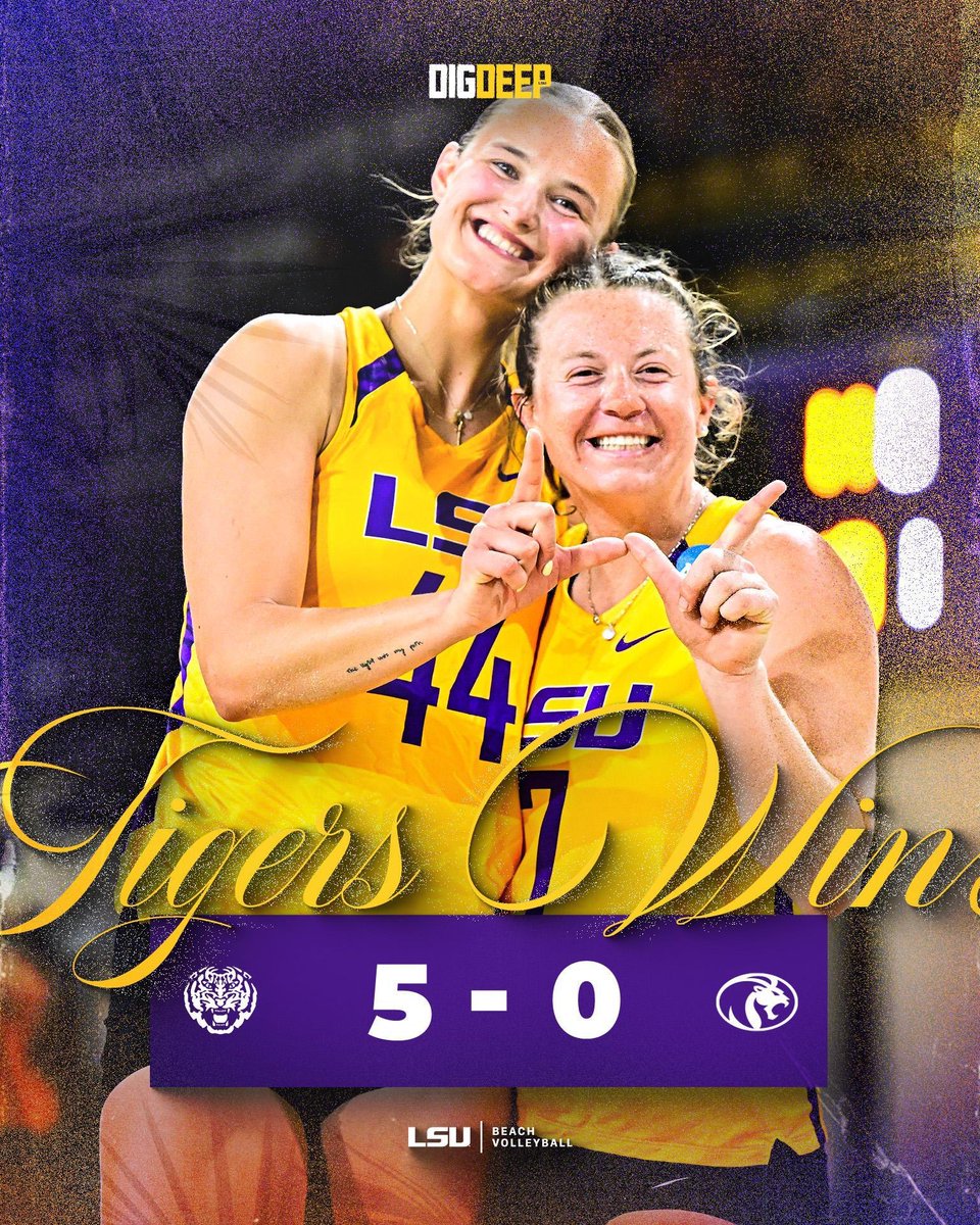 LSU Beach Volleyball tweet media