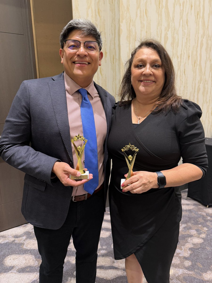 HREMustangs's tweet photo. Tonight, HRE celebrates Dr. Castillo, ESL TOY, and Ms. Mercado, Bilingual TOY, at the SHABE Awards Banquet. Joined by AP Ms. Abarado. Proud of their excellence and dedication to our students. HRE is well represented!
#HREProud #TeacherExcellence #LevelUp #SHABE https://t.co/lalANWbVNv