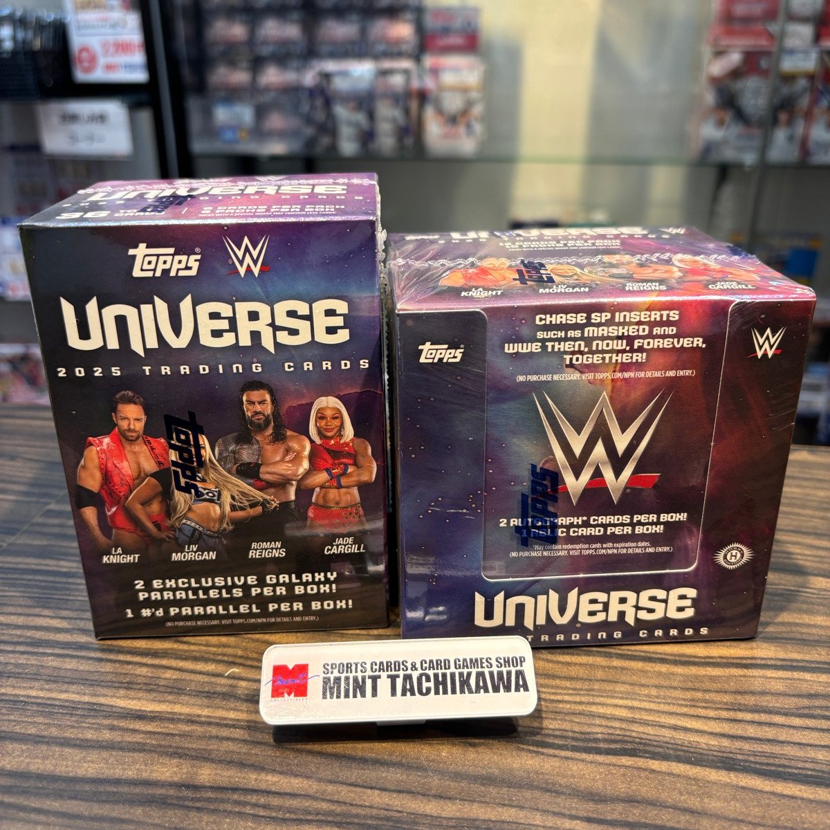 【🎊🎊新商品入荷情報🎉🎉】

2025 TOPPS WWE UNIVERSE HOBBY/VALUE BOX

TOPPS社から「WWEユニバース」公式プロレストレーディングカードが初登場！✨✨
デザインと鮮やかな色合いカードが間違いなくバズります！✨✨
※こちらの商品は購入制限がございます。
詳細はこちら⇒tradingcardjournal.com/2026/02/%e3%80…
