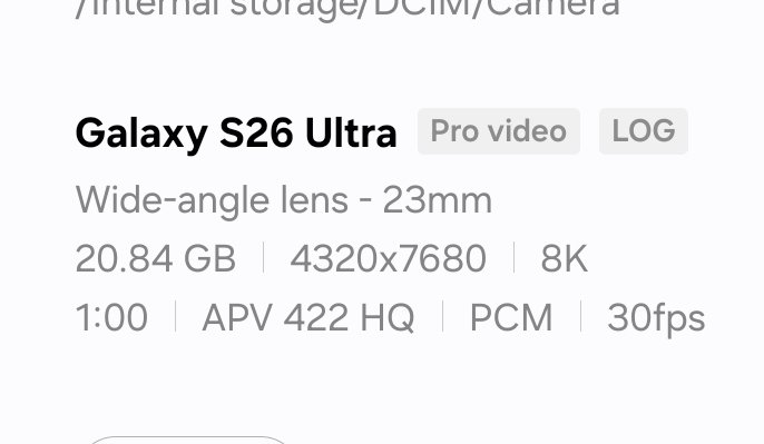 alexmaxham's tweet photo. 8K30 video recorded in APV LOG takes up over 20GB for one minute of video. Wow lol https://t.co/GCFyJRZaTI