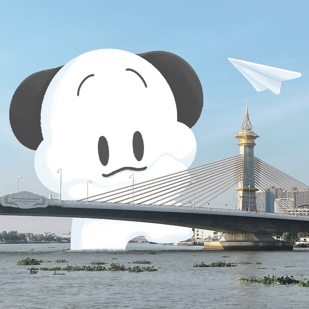 It’s mostly cloudy today.☁️
เพราะวันนี้มีเมฆเป็นส่วนมาก . . .
และเมฆอยากได้เครื่องบินกระดาษ🩵 
#kumomo #art #paperplanes 
#illustration #characterdesign