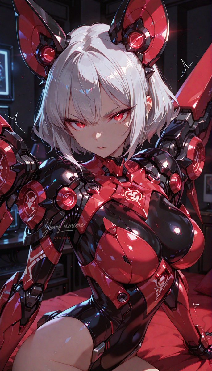 oneesan_aiart's tweet image. Jeni — Mechamusume “The Bat”, silent wings cutting through the night sky. A fusion of shadow tech and razor precision, she strikes fast, vanishes faster, and rules the darkness with mechanical grace. 🦇⚙️🌙
#Jeni #MechaMusume #TheBat #AIイラスト #AIart