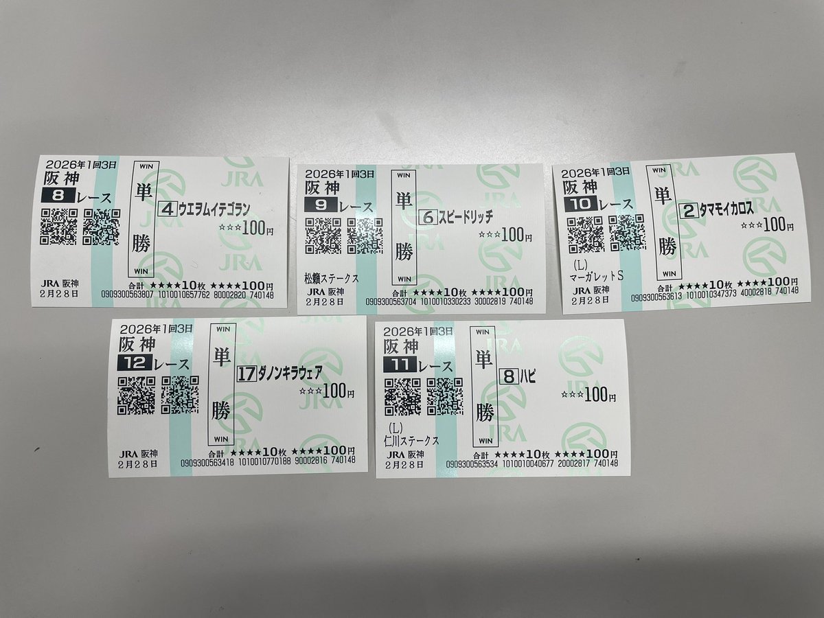 馬券も買った！！ いつか サインしてもらおう