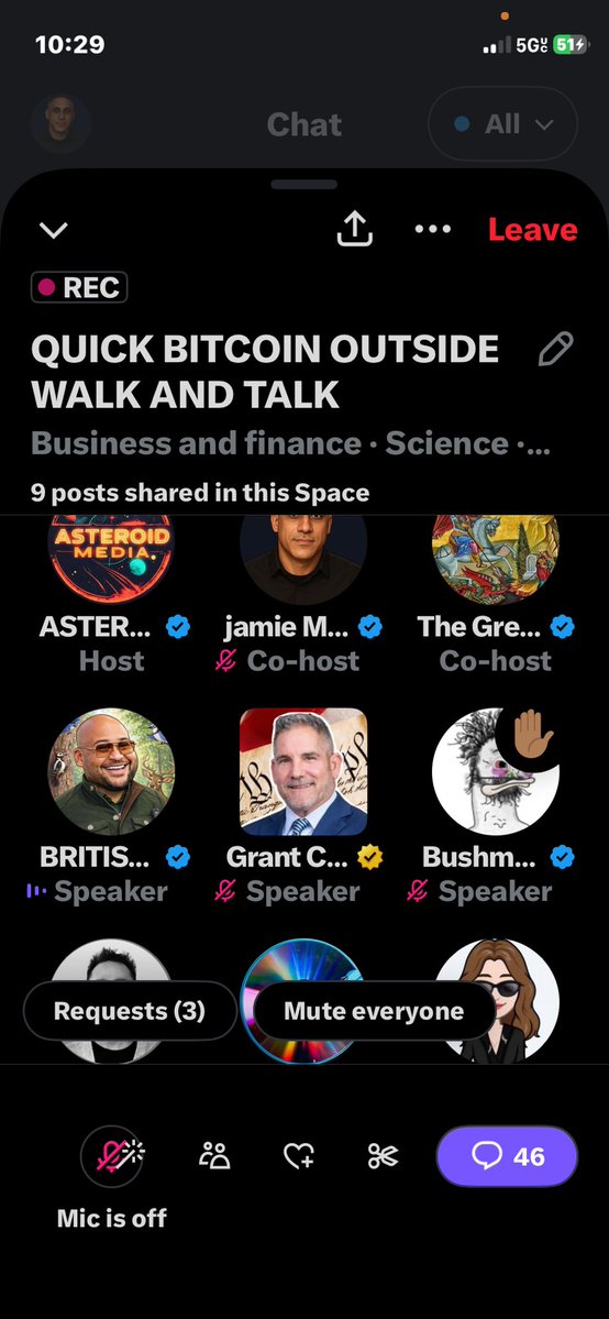 Repost so your favorite speaker Drops in the Space
<a href="/A5T3R0lD/">ASTEROID MEDIA</a> 
@jamieminer9
#Bitcoin