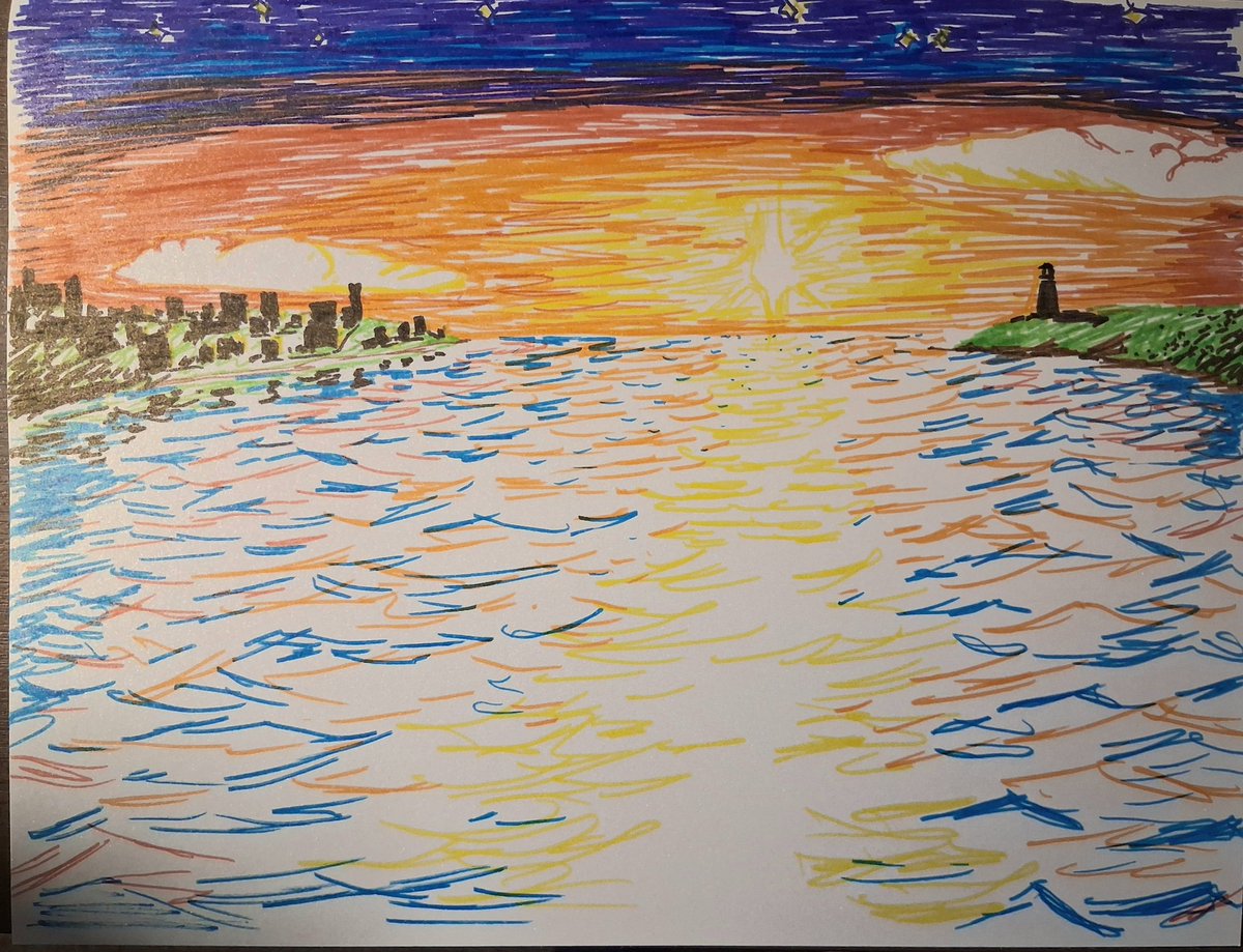 made with markers given to me by my niece
