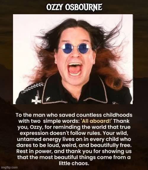 Albion_Locksley's tweet image. As a neurodivergent person I feel this, this man’s music is my anthem, my war cry, my feelings of just being stuck in a world that is still stuck in the Cold War era… thank you Ozzy… my one regret is never being able to see you live